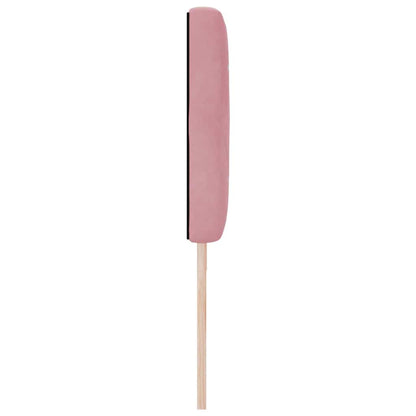 vidaXL LED Kopfteil mit LED-Lichtleisten Rosa 180 cm Polyester