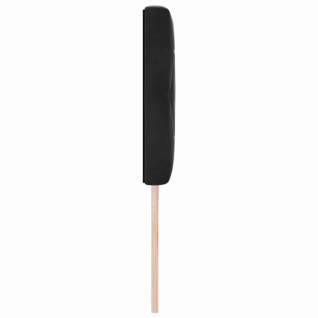 vidaXL LED Kopfteil mit LED-Lichtleisten Schwarz 200 cm Polyester