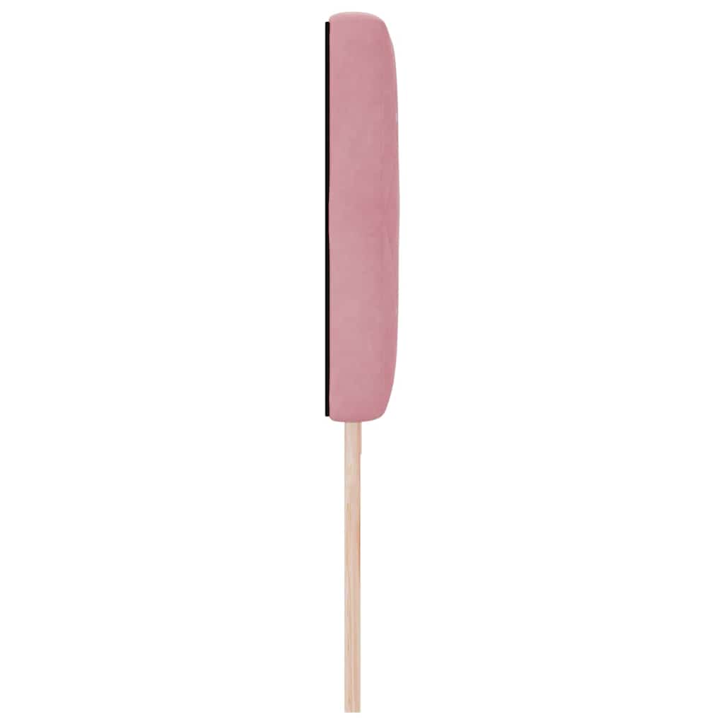 vidaXL LED Kopfteil mit LED-Lichtleisten Rosa 200 cm Polyester