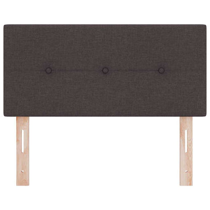 vidaXL LED Kopfteil mit LED-Lichtleisten Dunkelbraun 80 cm Polyester