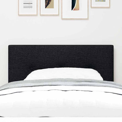 vidaXL LED Kopfteil mit LED-Lichtleisten Schwarz 90 cm Polyester