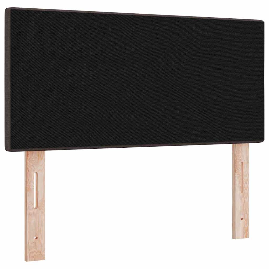 vidaXL LED Kopfteil mit LED-Lichtleisten Dunkelbraun 90 cm Polyester