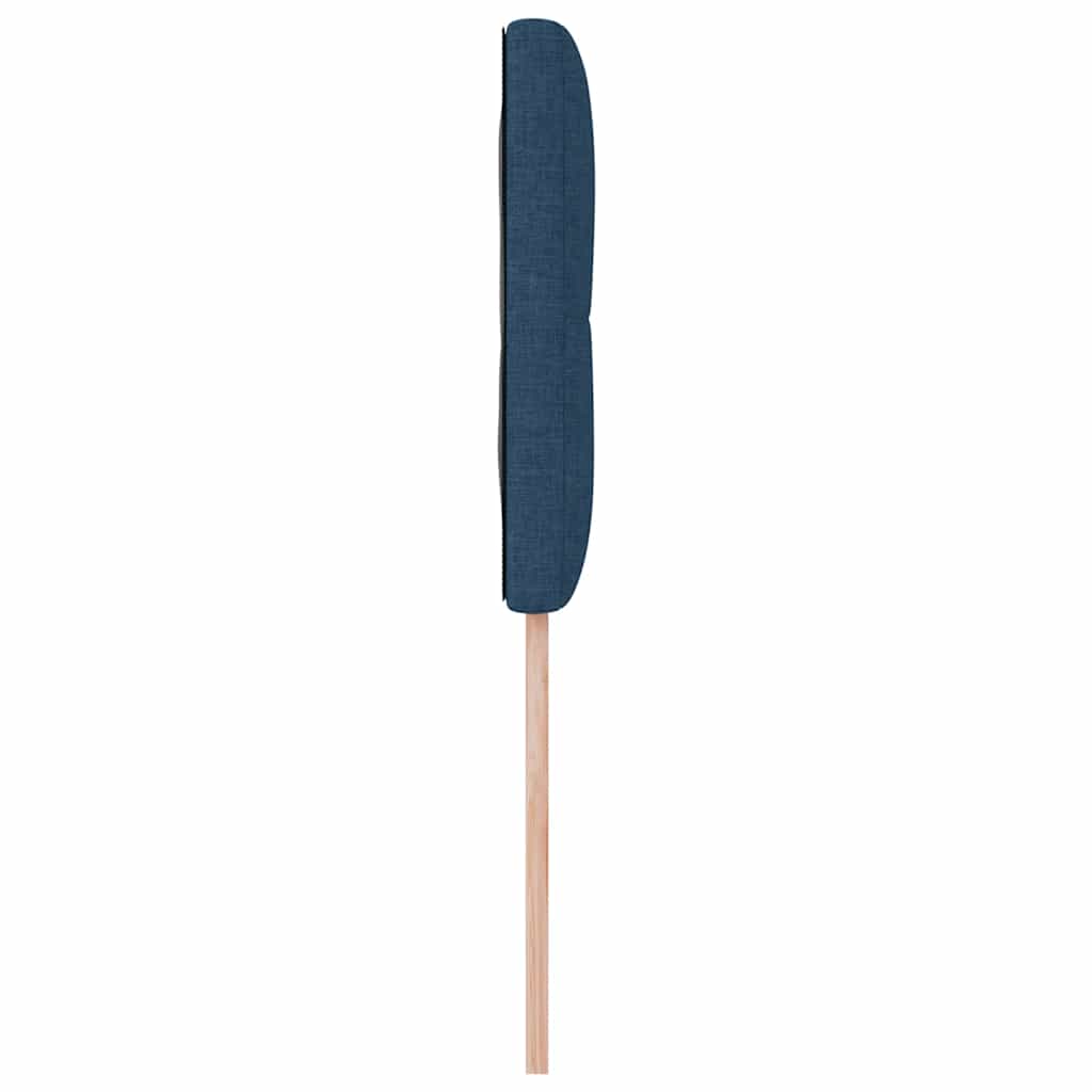 vidaXL LED Kopfteil mit LED-Lichtleisten Blau 90 cm Polyester