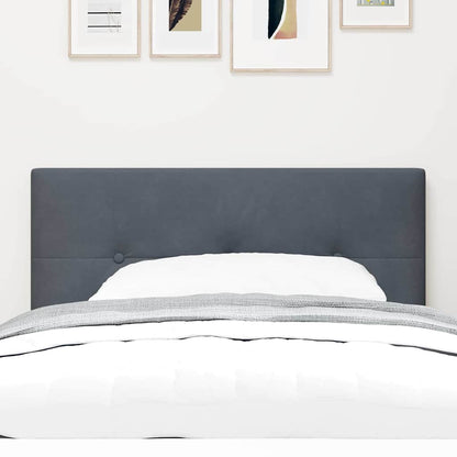 vidaXL LED Kopfteil mit LED-Lichtleisten Grau 90 cm Polyester
