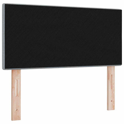 vidaXL LED Kopfteil mit LED-Lichtleisten Hellgrau 100 cm Polyester