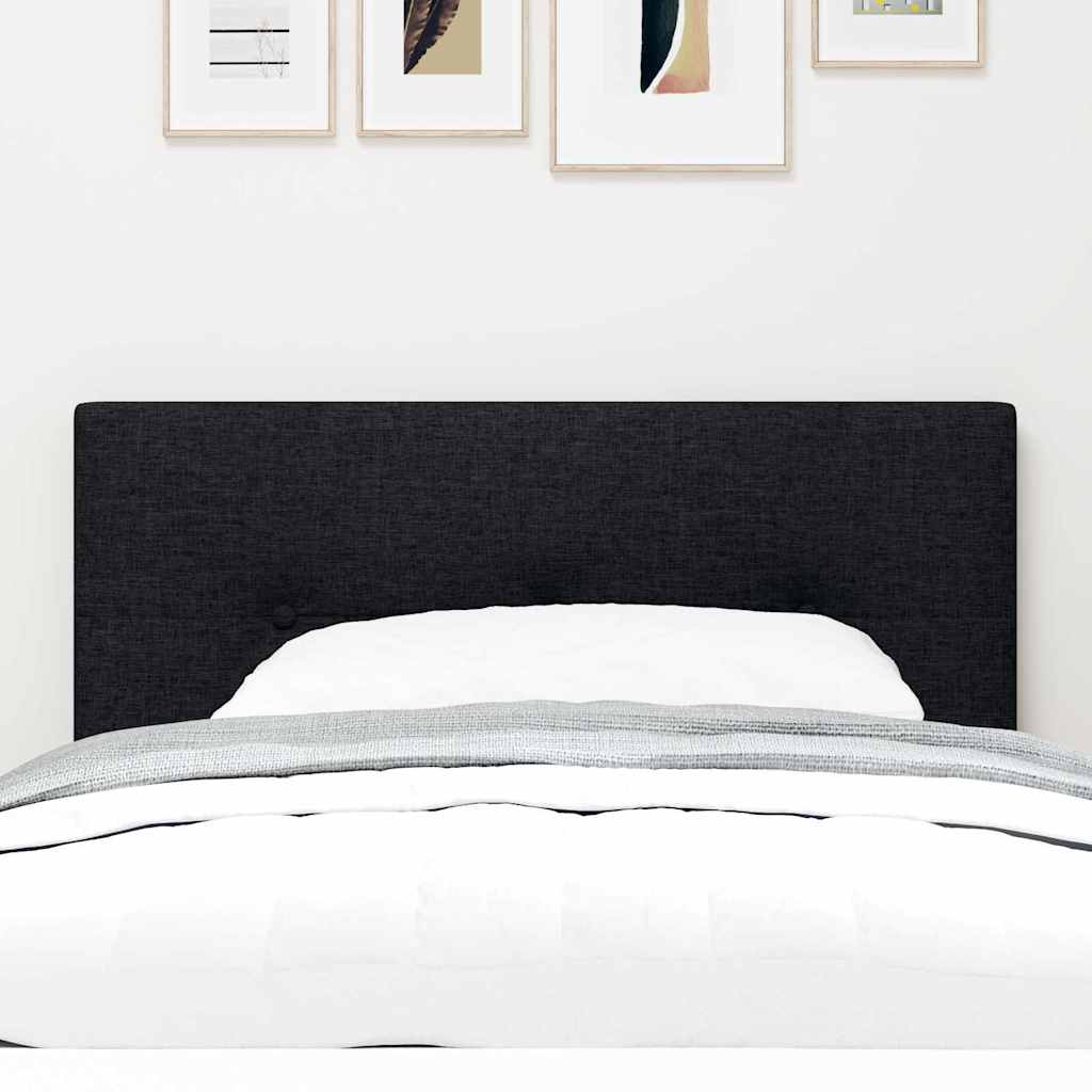vidaXL LED Kopfteil mit LED-Lichtleisten Schwarz 100 cm Polyester