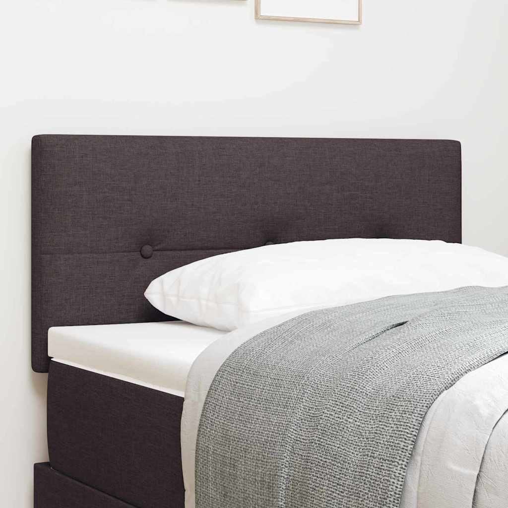 vidaXL LED Kopfteil mit LED-Lichtleisten Dunkelbraun 100 cm Polyester