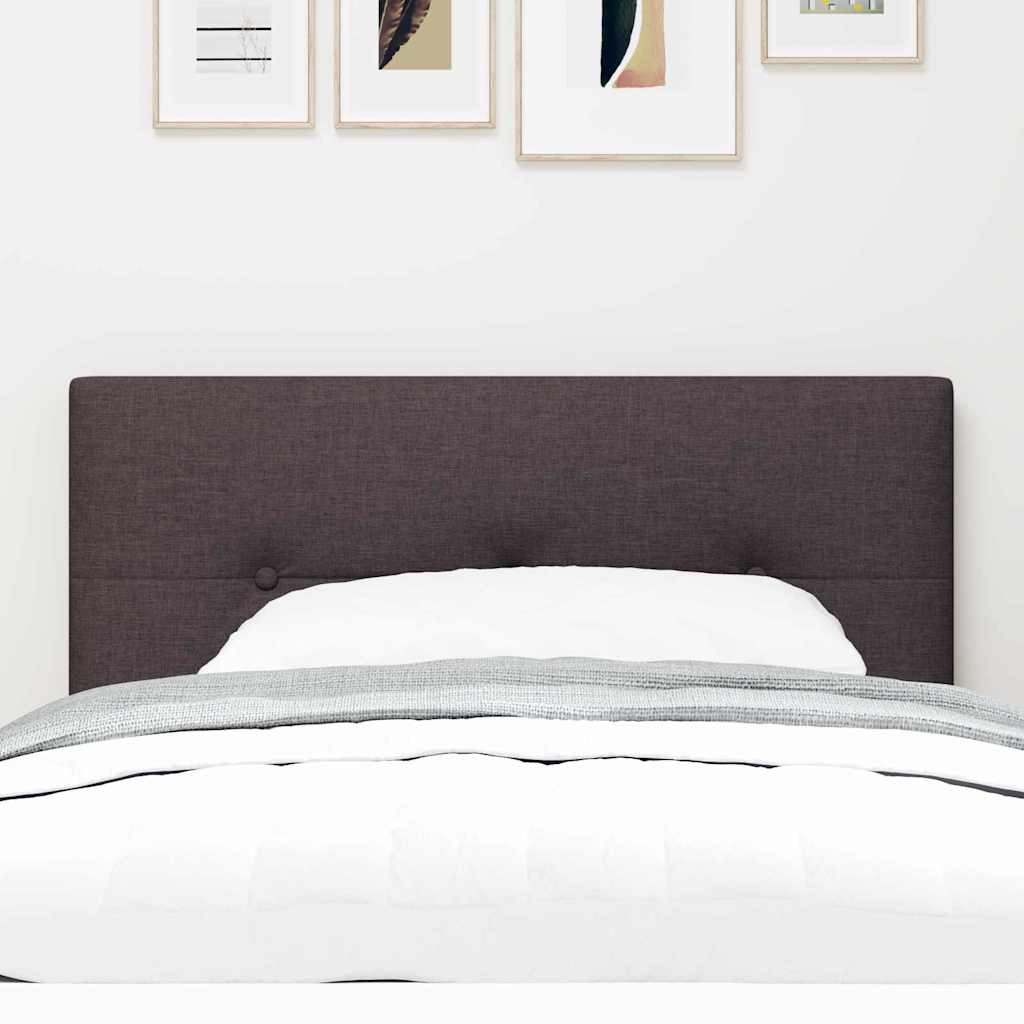vidaXL LED Kopfteil mit LED-Lichtleisten Dunkelbraun 100 cm Polyester