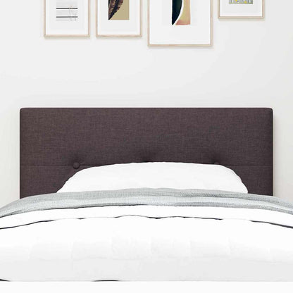 vidaXL LED Kopfteil mit LED-Lichtleisten Dunkelbraun 100 cm Polyester