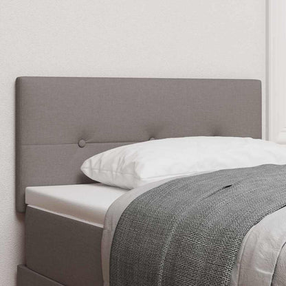 vidaXL LED Kopfteil mit LED-Lichtleisten Taupe 100 cm Polyester