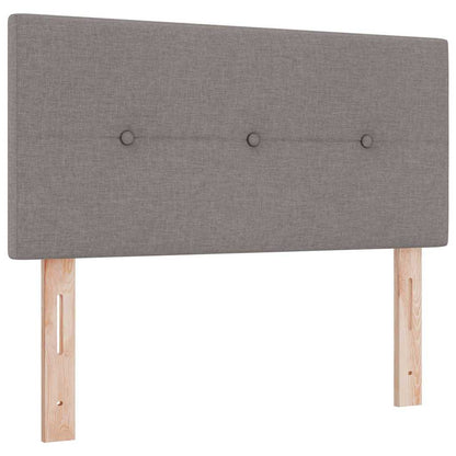 vidaXL LED Kopfteil mit LED-Lichtleisten Taupe 100 cm Polyester