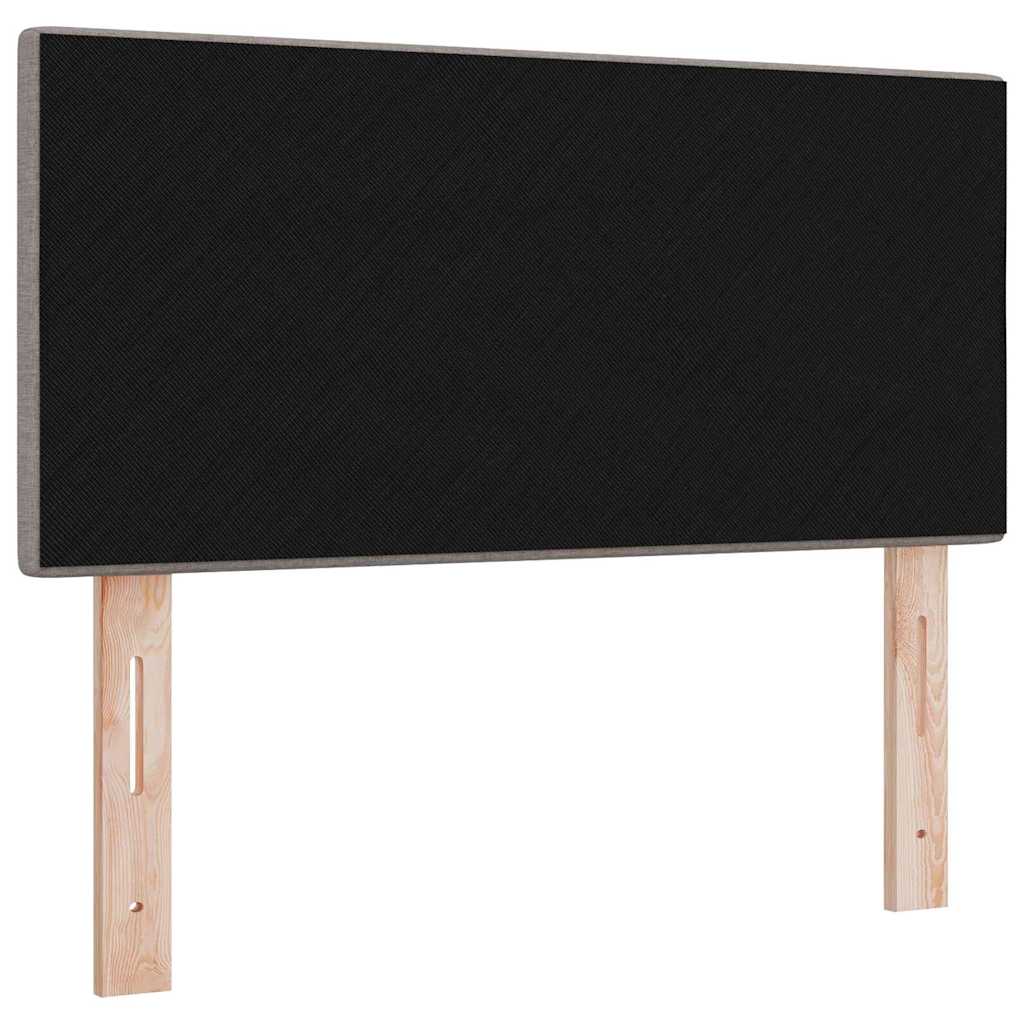 vidaXL LED Kopfteil mit LED-Lichtleisten Taupe 100 cm Polyester