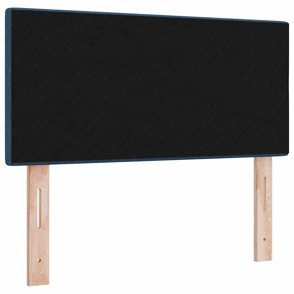 vidaXL LED Kopfteil mit LED-Lichtleisten Blau 100 cm Polyester