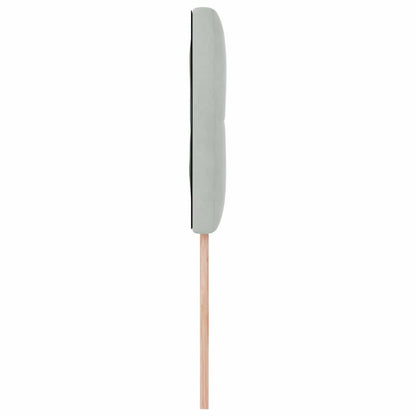 vidaXL LED Kopfteil mit LED-Lichtleisten Hellgrau 100 cm Polyester
