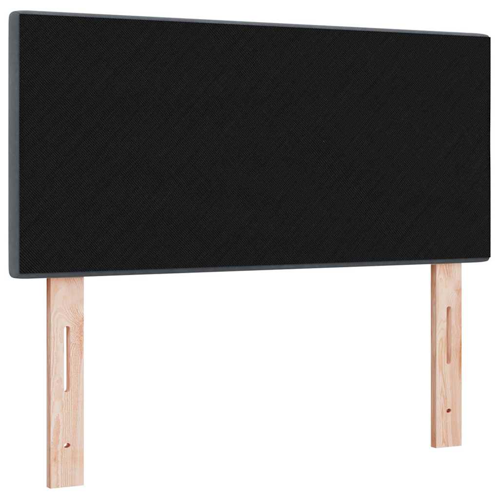 vidaXL LED Kopfteil mit LED-Lichtleisten Grau 100 cm Polyester