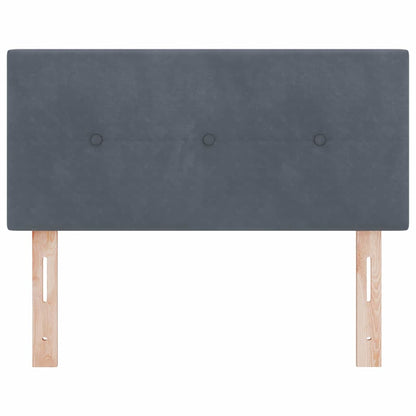 vidaXL LED Kopfteil mit LED-Lichtleisten Grau 100 cm Polyester