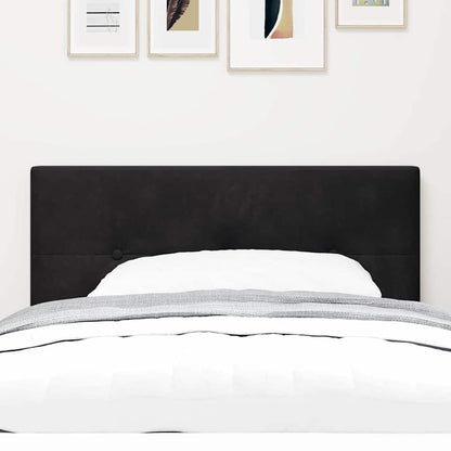 vidaXL LED Kopfteil mit LED-Lichtleisten Schwarz 100 cm Polyester