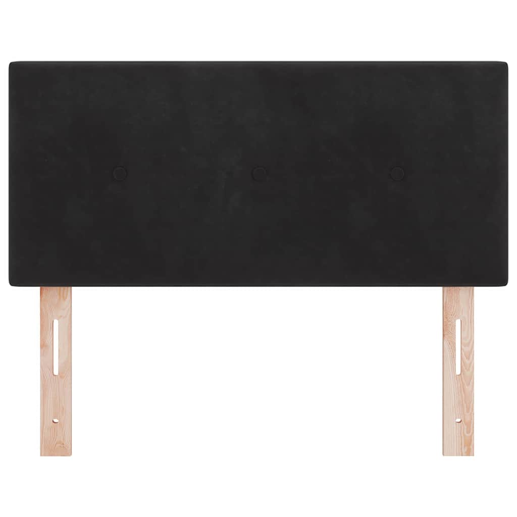 vidaXL LED Kopfteil mit LED-Lichtleisten Schwarz 100 cm Polyester