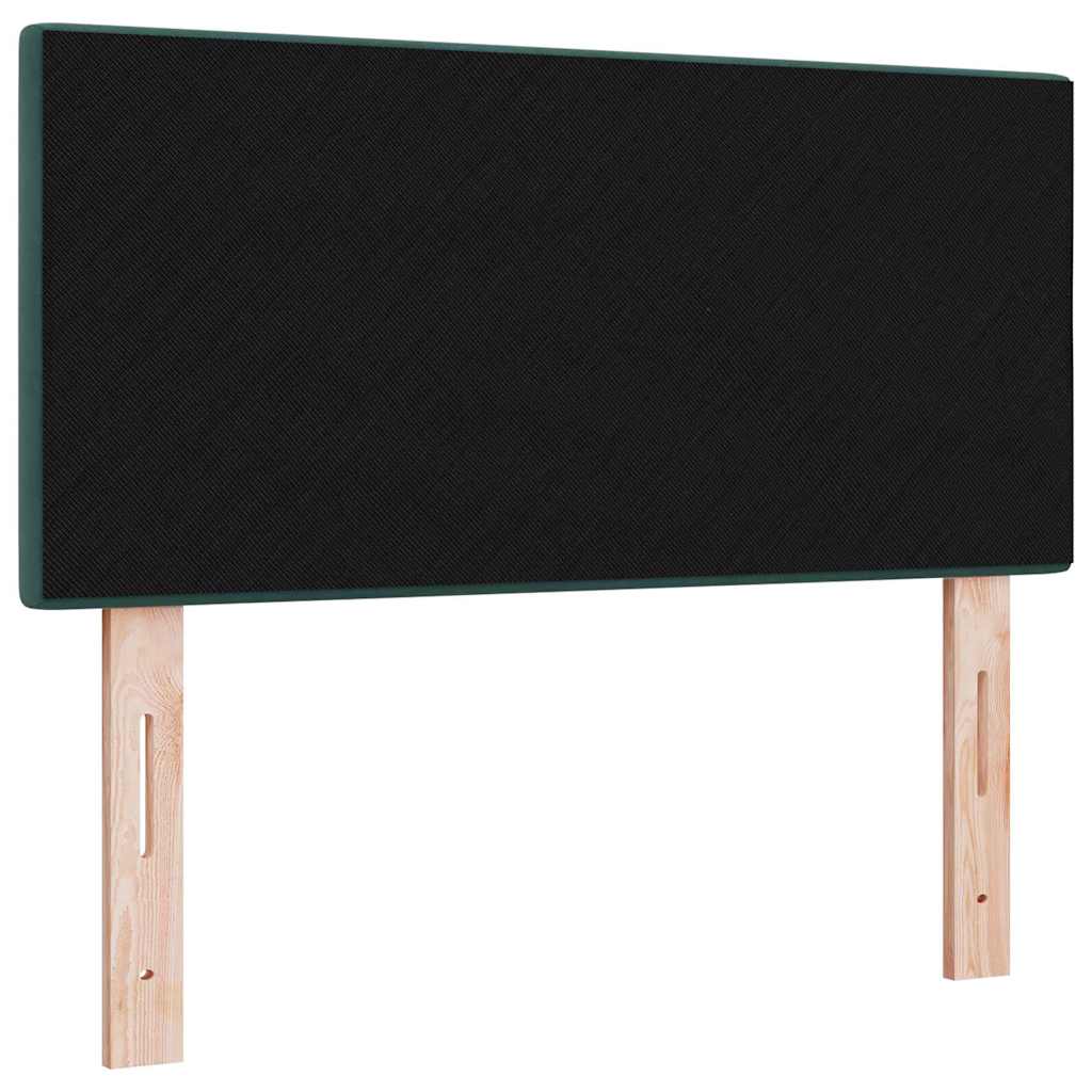 vidaXL LED Kopfteil mit LED-Lichtleisten Grün 100 cm Polyester