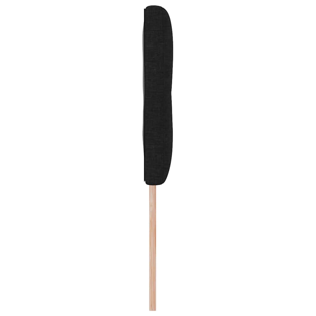 vidaXL LED Kopfteil mit LED-Lichtleisten Schwarz 144 cm Polyester
