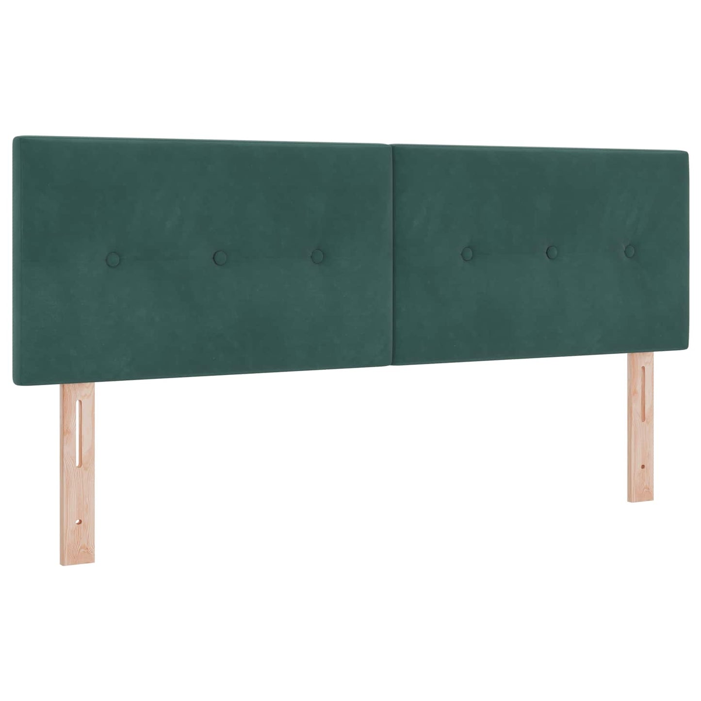 vidaXL LED Kopfteil mit LED-Lichtleisten Grün 144 cm Polyester