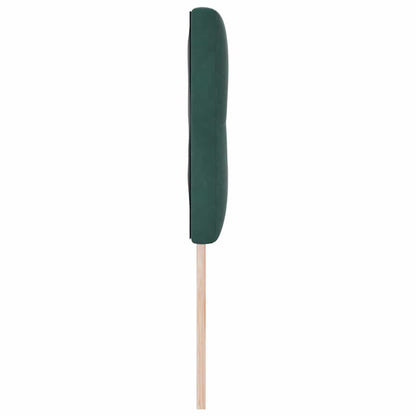 vidaXL LED Kopfteil mit LED-Lichtleisten Grün 144 cm Polyester