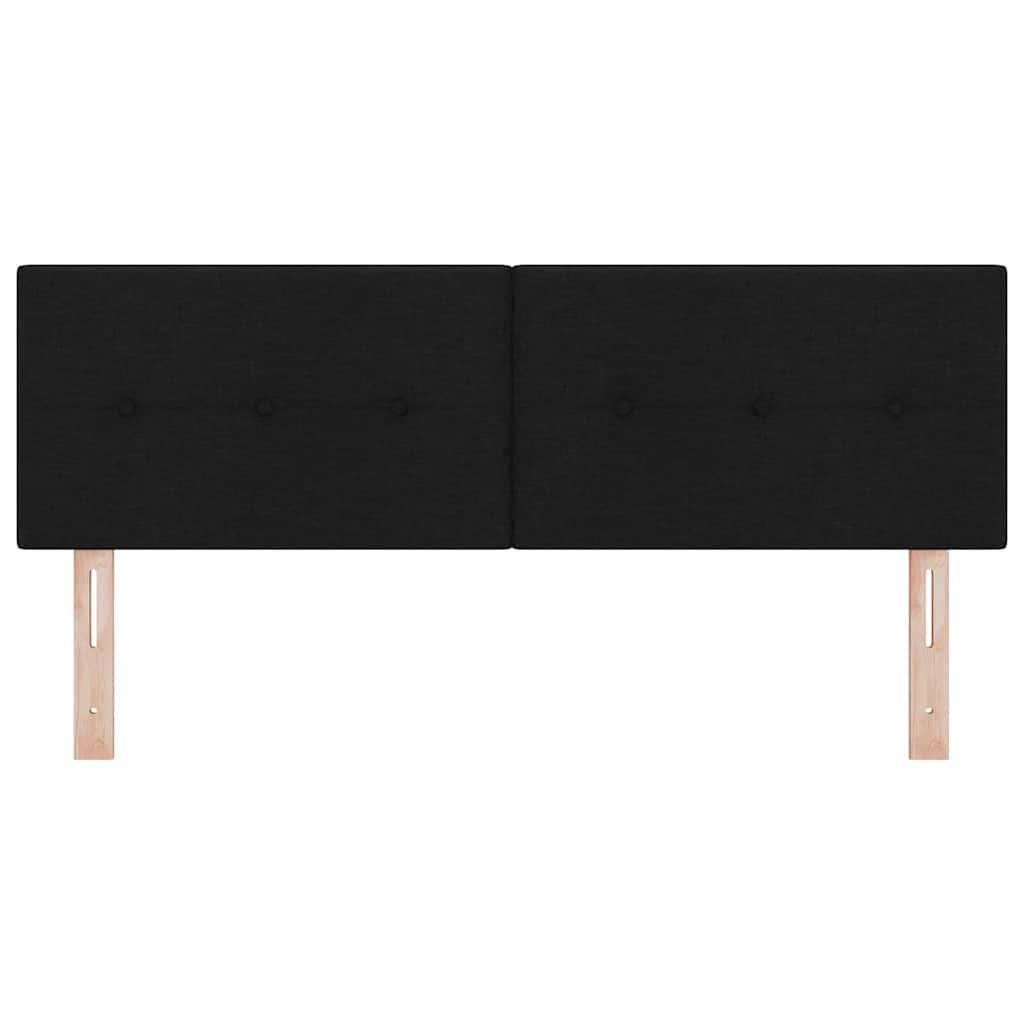 vidaXL LED Kopfteil mit LED-Lichtleisten Schwarz 160 cm Polyester