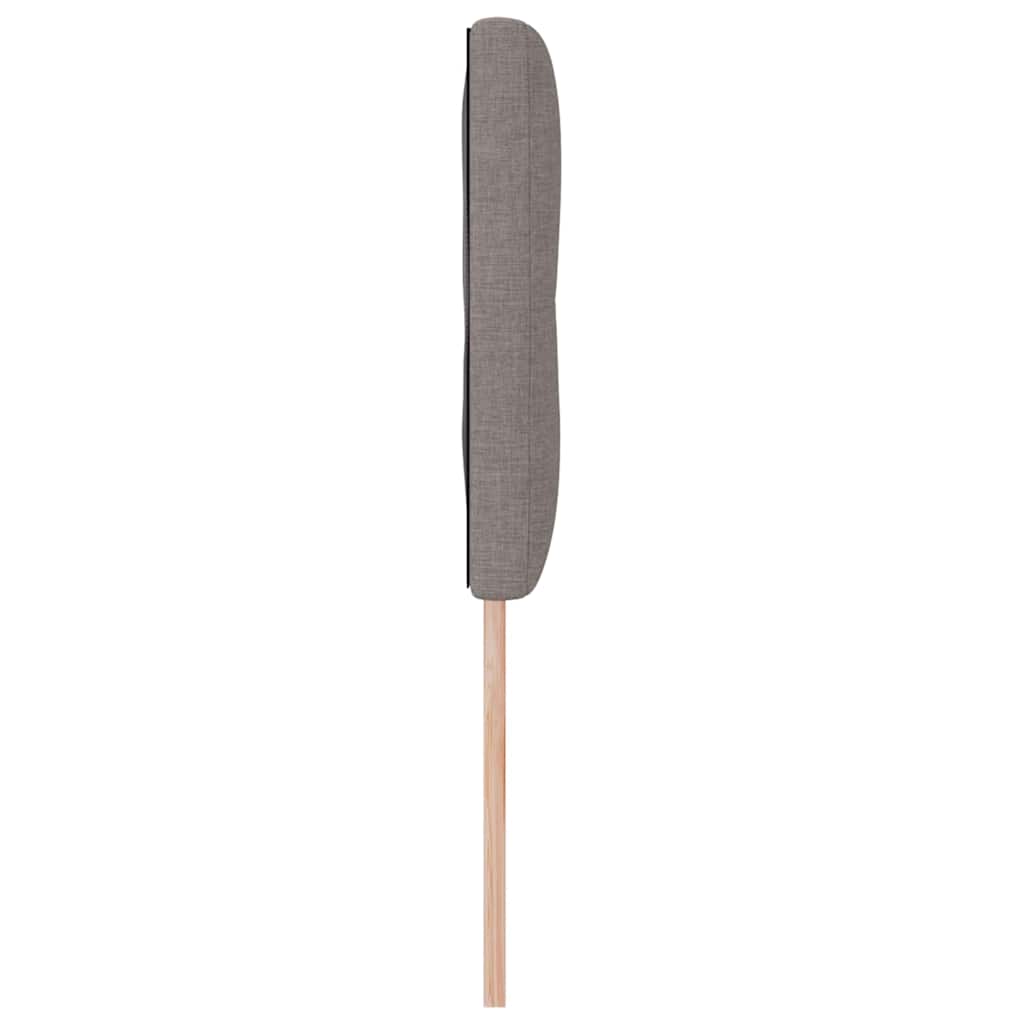 vidaXL LED Kopfteil mit LED-Lichtleisten Taupe 160 cm Polyester