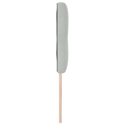 vidaXL LED Kopfteil mit LED-Lichtleisten Hellgrau 160 cm Polyester