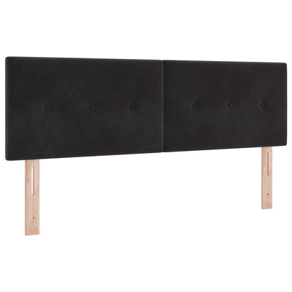 vidaXL LED Kopfteil mit LED-Lichtleisten Schwarz 160 cm Polyester