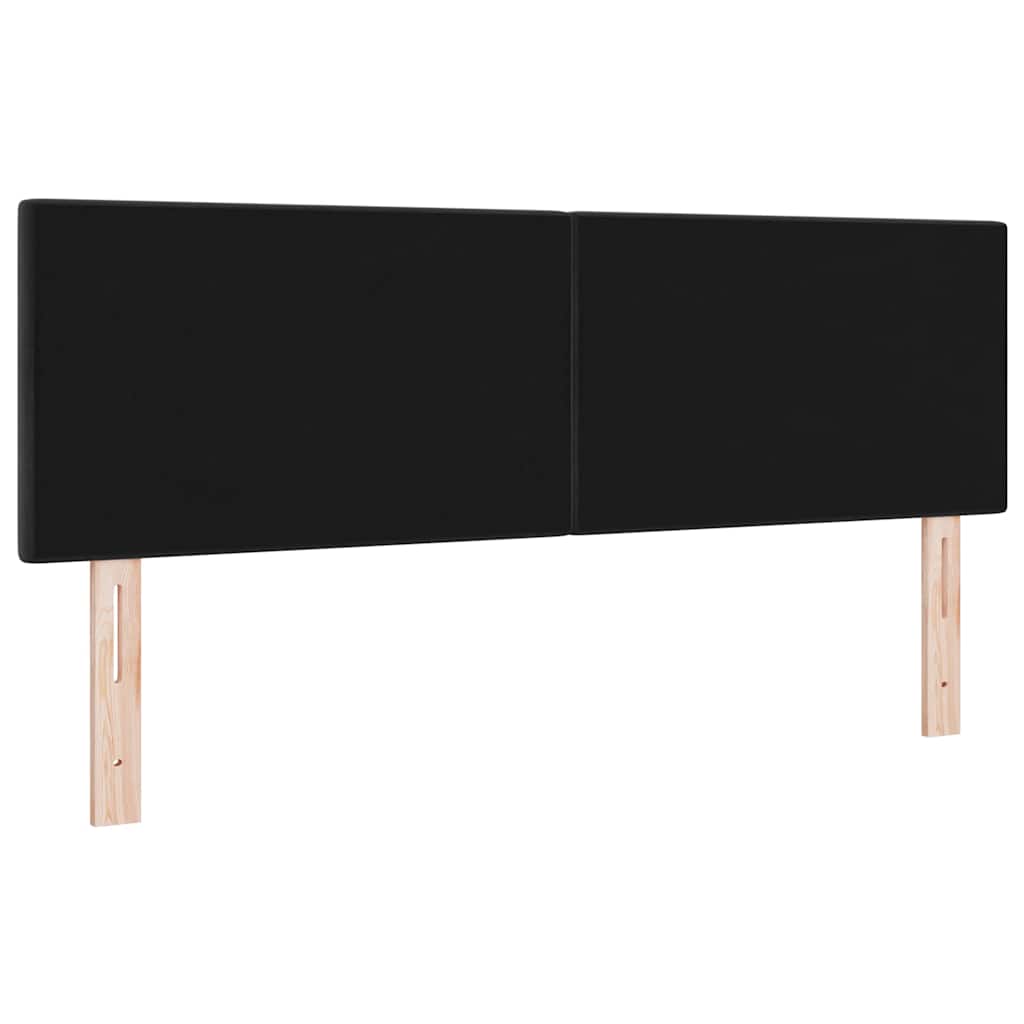 vidaXL LED Kopfteil mit LED-Lichtleisten Schwarz 160 cm Polyester