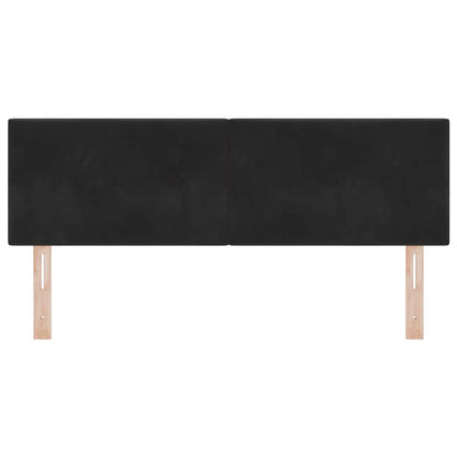 vidaXL LED Kopfteil mit LED-Lichtleisten Schwarz 160 cm Polyester
