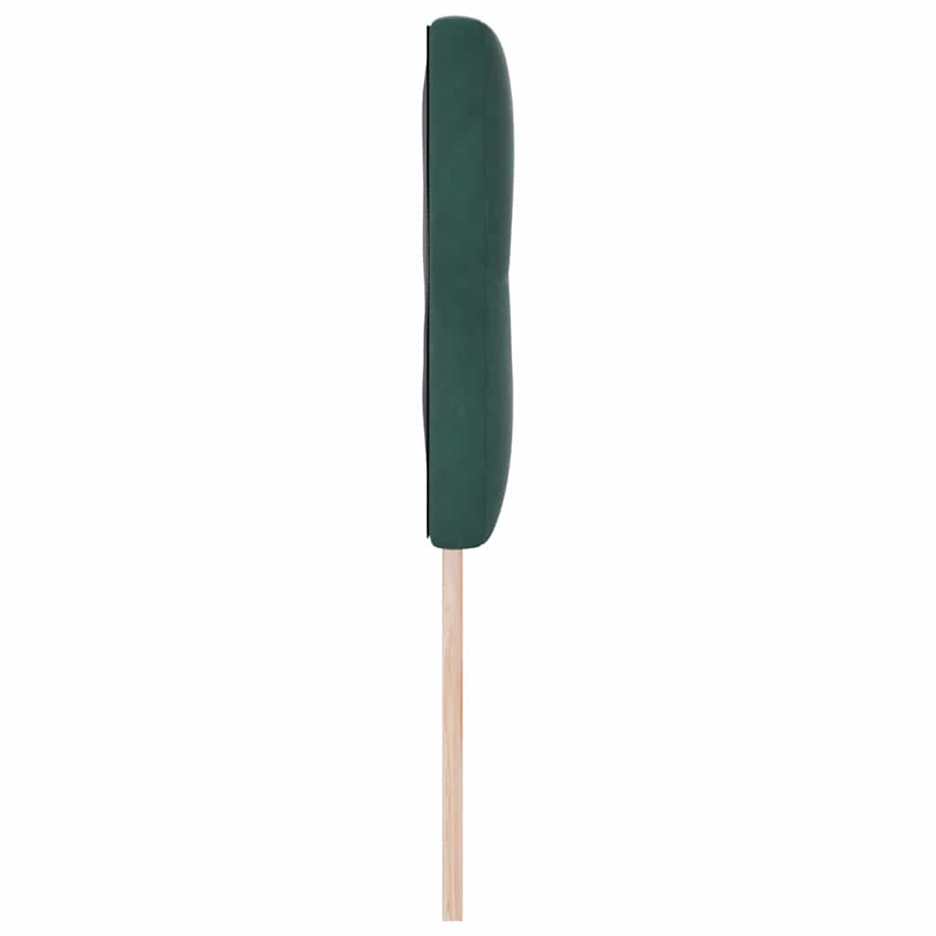 vidaXL LED Kopfteil mit LED-Lichtleisten Grün 160 cm Polyester