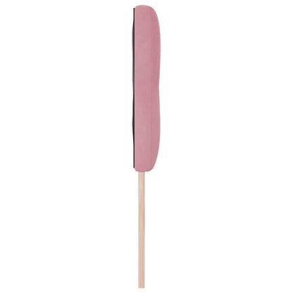 vidaXL LED Kopfteil mit LED-Lichtleisten Rosa 160 cm Polyester