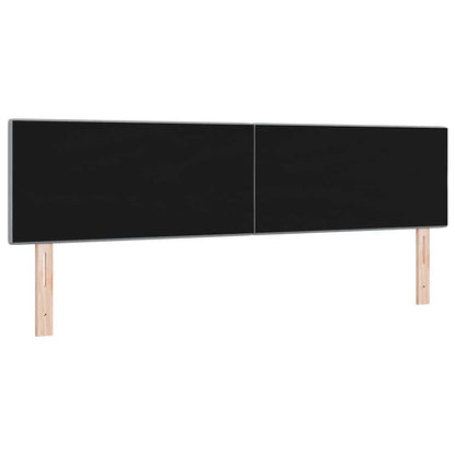 vidaXL LED Kopfteil mit LED-Lichtleisten Hellgrau 180 cm Polyester