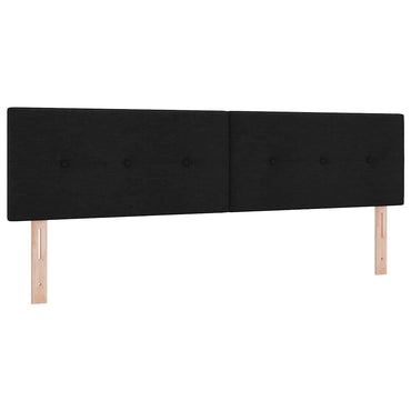 vidaXL LED Kopfteil mit LED-Lichtleisten Schwarz 180 cm Polyester