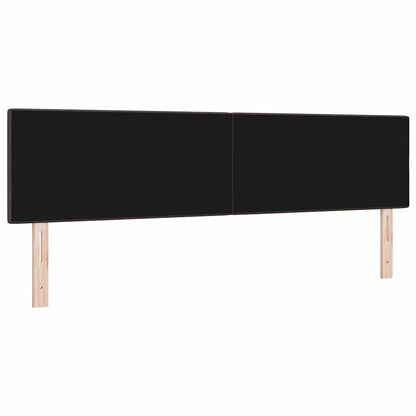 vidaXL LED-Kopfteil mit LED -Streifenleuchten Dunkelbraun 180 cm Stoff