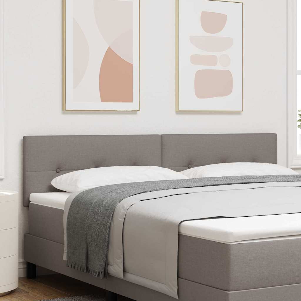 vidaXL LED Kopfteil mit LED-Lichtleisten Taupe 180 cm Polyester