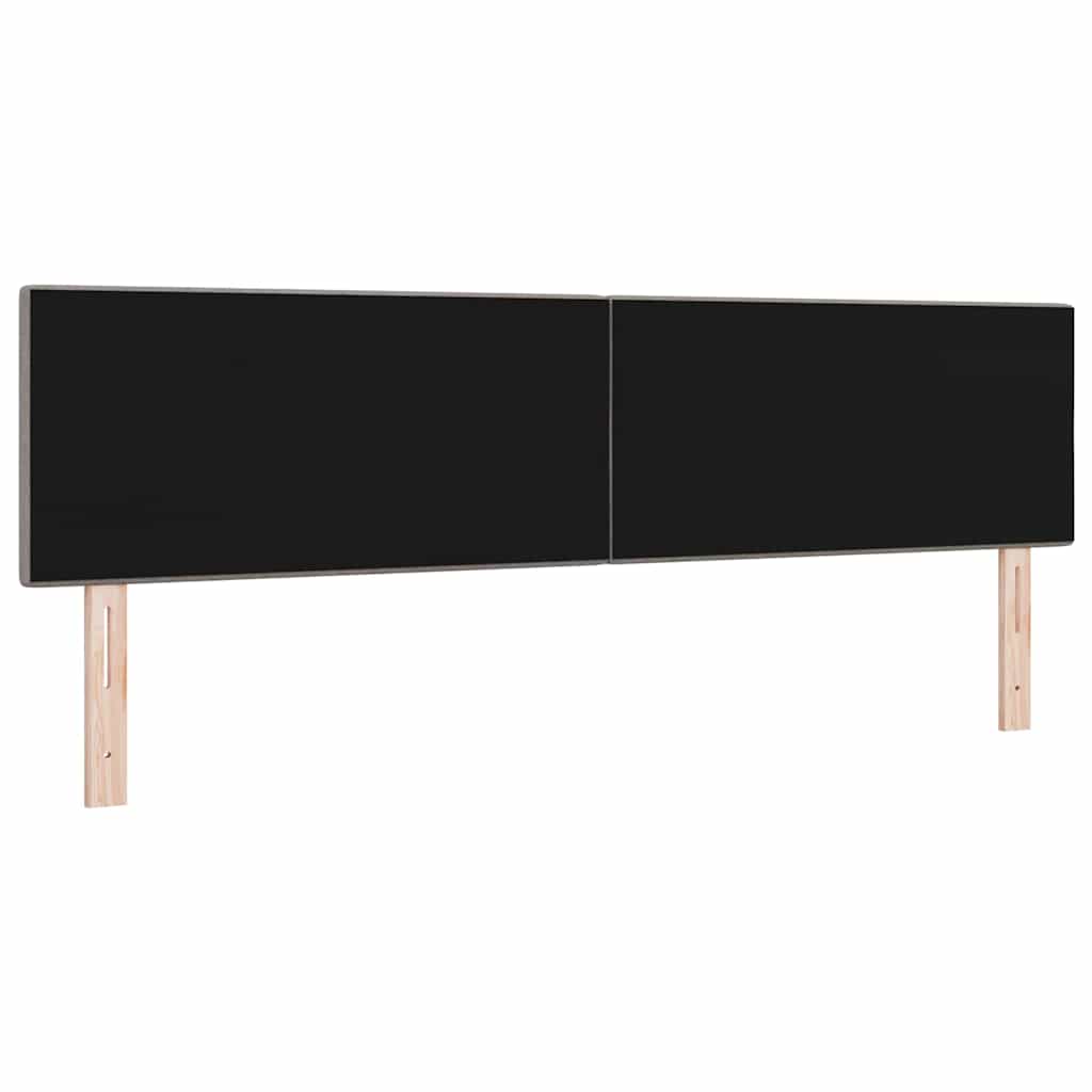 vidaXL LED Kopfteil mit LED-Lichtleisten Taupe 180 cm Polyester