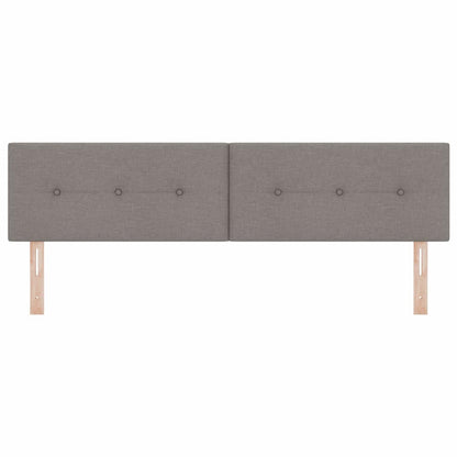 vidaXL LED Kopfteil mit LED-Lichtleisten Taupe 180 cm Polyester