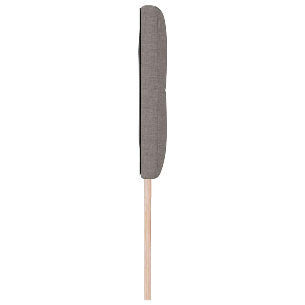 vidaXL LED Kopfteil mit LED-Lichtleisten Taupe 180 cm Polyester