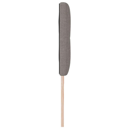 vidaXL LED Kopfteil mit LED-Lichtleisten Taupe 180 cm Polyester
