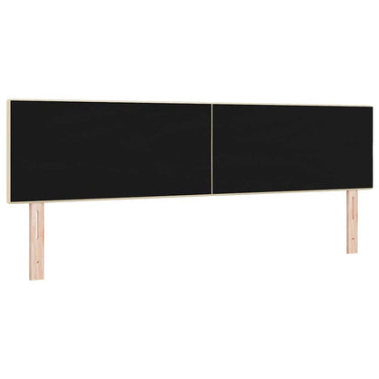 vidaXL LED Kopfteil mit LED-Lichtleisten Creme 180 cm Polyester