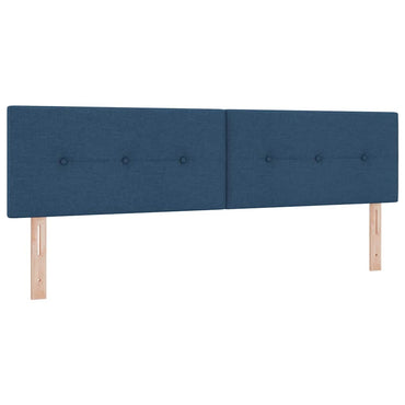 vidaXL LED Kopfteil mit LED-Lichtleisten Blau 180 cm Polyester