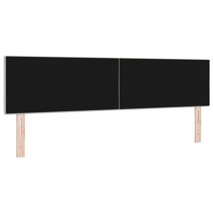 vidaXL LED Kopfteil mit LED-Lichtleisten Hellgrau 180 cm Polyester