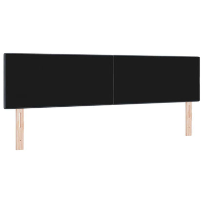 vidaXL LED Kopfteil mit LED-Lichtleisten Grau 180 cm Polyester