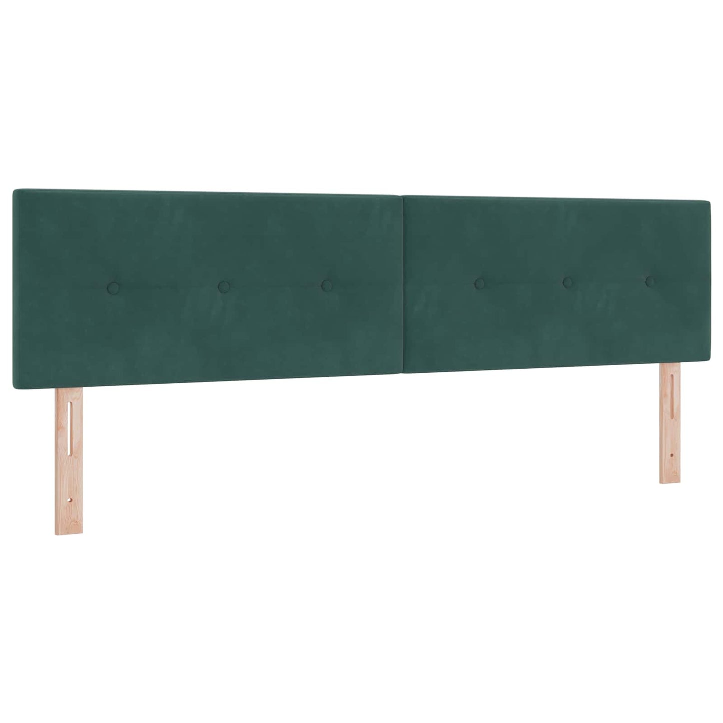 vidaXL LED Kopfteil mit LED-Lichtleisten Grün 180 cm Polyester