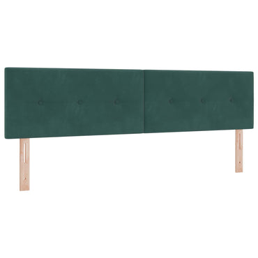 vidaXL LED Kopfteil mit LED-Lichtleisten Grün 180 cm Polyester