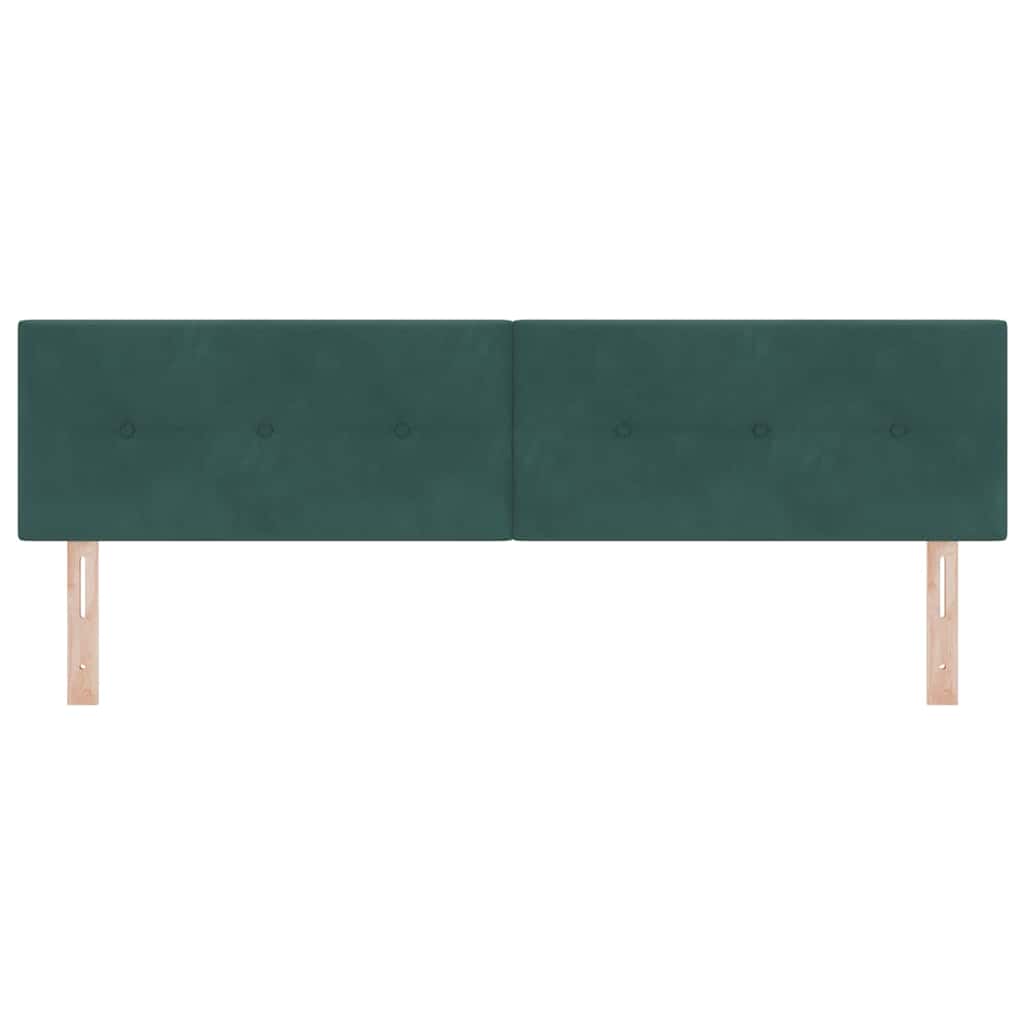 vidaXL LED Kopfteil mit LED-Lichtleisten Grün 180 cm Polyester