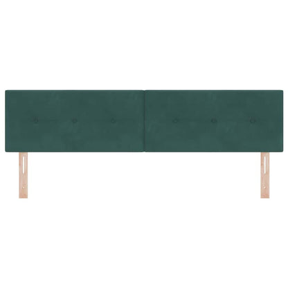 vidaXL LED Kopfteil mit LED-Lichtleisten Grün 180 cm Polyester